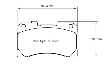 Pagid racing brake pad shape no. 8299 for Toyota GR Corolla & GR Yaris